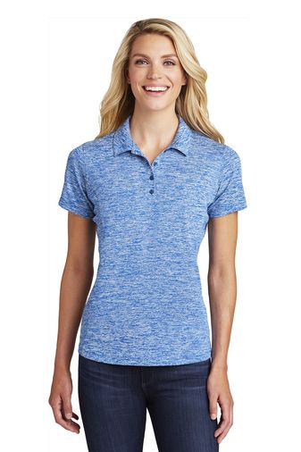 Heather Blue Women's Polo