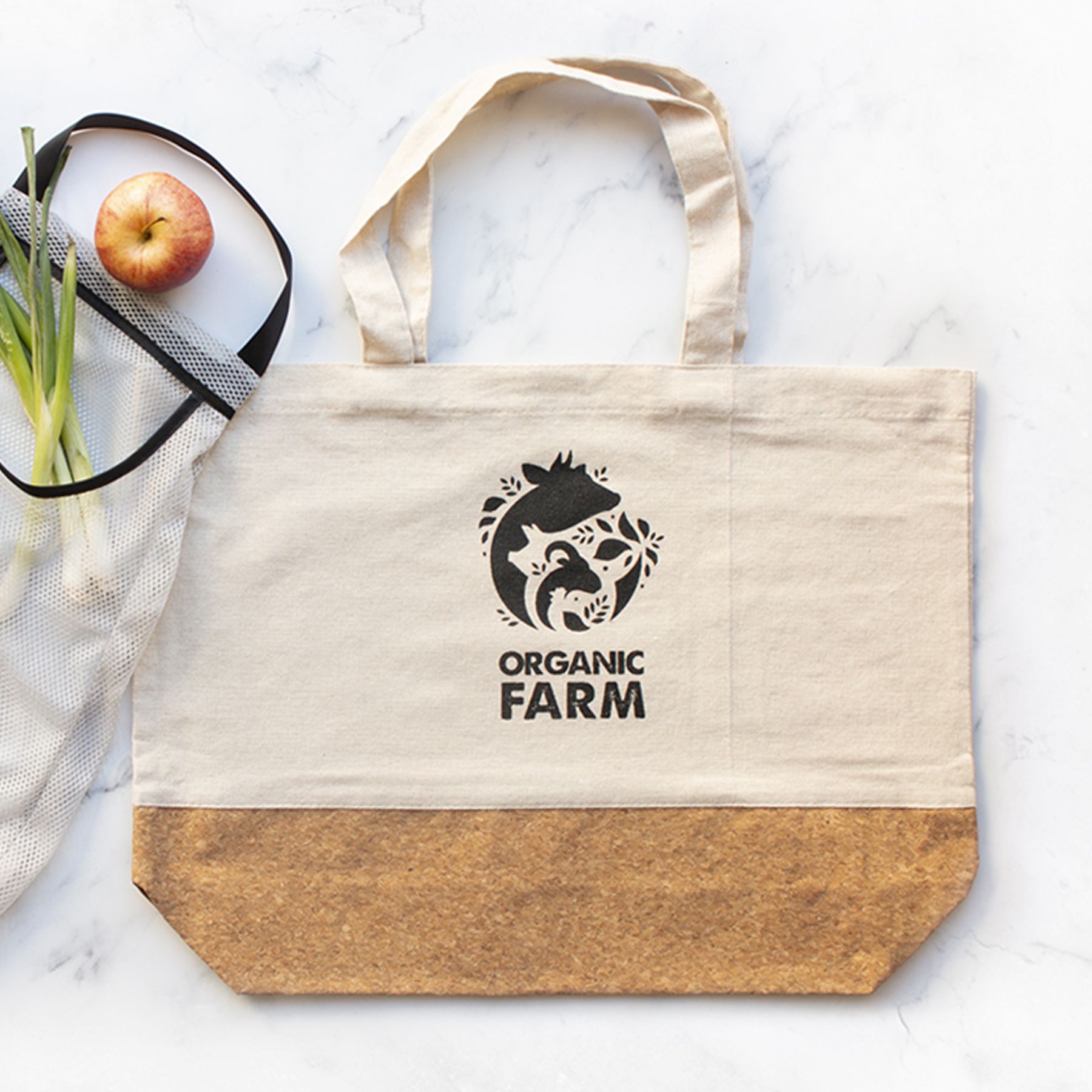 Linen and Cork Tote