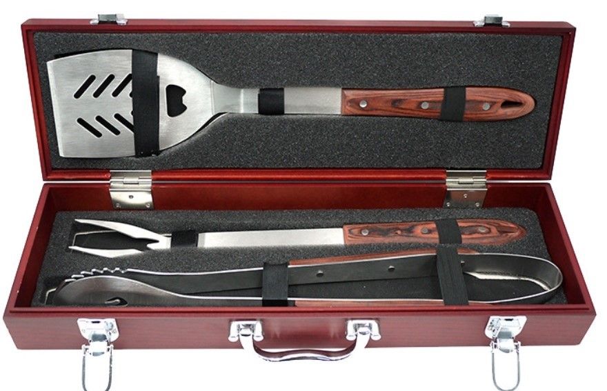 rosewood bbq set box