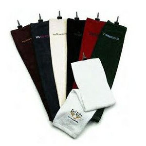100% Cotton Tri-Fold Hemmed Towel - Embroidered