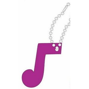 Music Note Promotional Key Chain w/ Black Back (2 Square Inch)