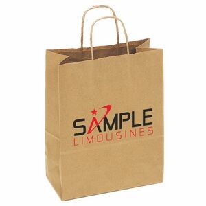 Natural Kraft Paper Shopping Bag (10"x13"x5")