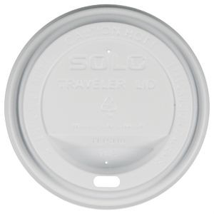 10/12/16/20 oz White Paper Cup Domed Lid - White