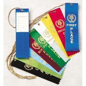 FIRST PLACE - Stock Ribbon - Blue - 1-5/8" x 5-1/2"