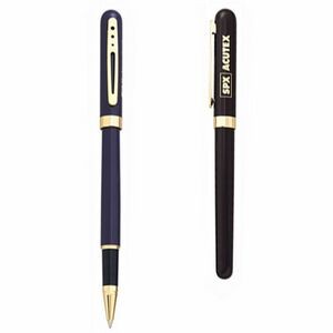 Nautica Black or Blue Rollerball Pen w/Gold Cutout Clip