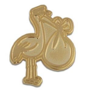 Gold or Silver Stork Pin