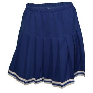 Girl's 10 Oz. Stretch Double Knit Pleated Skirt w/Trim