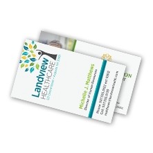 Full Color Flat White CLASSIC CREST®, CLASSIC® LINEN, or Environment® Stock Business Cards (1 Sided)
