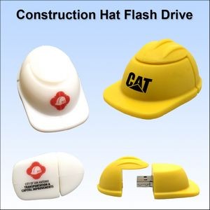 Construction Hat Flash Drive - 8 GB