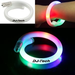 Flashing LED Tube Bracelet - Rainbow Light