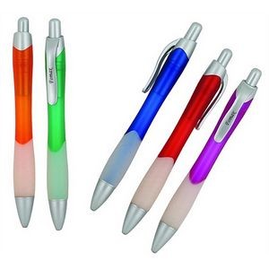 Colorful Rubber Grip Ballpoint Pen