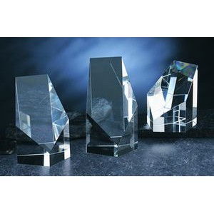 Pentagon Awards optical crystal award/trophy 7"H