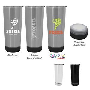 18 Oz. Stainless Steel Tumbler With Speaker