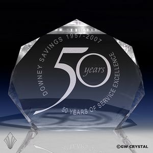 Elite Series Crystal Award (10" x 12 ¼" x 2 3/8")