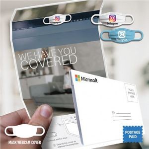 Custom Branded Greeting Card w/Mask Webcam Cover