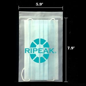 5.9 x 7.9 Inch Matte Frosted Resealable Plastic Bags Zip-Lock Seal Storage Pouch