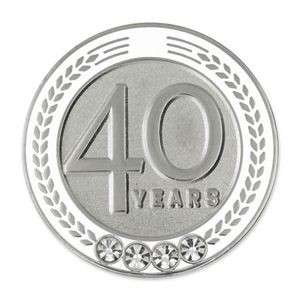 40 Years of Service Pin - White or Black