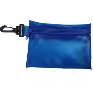 Portable PVC Zipper Coin Purse Wallet Bag