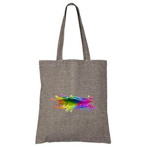 Recycled Colored Convention Tote Bag - Full Color Transfer (15"x16")