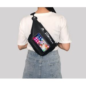 PVC Water ResistantWaist Bag Laser Waist Bum Bag W/Adjustable Belt