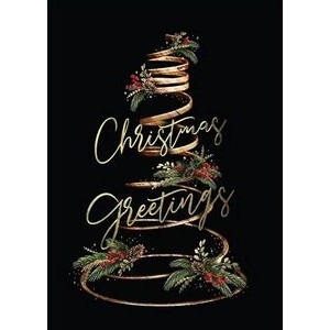 Spiral Tree Merry Christmas Card