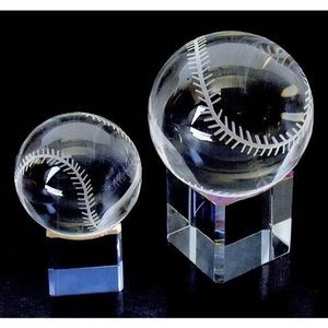 2 3/8" Baseball Award w/Clear Base
