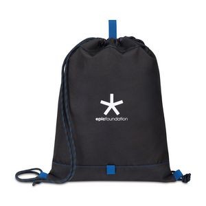 Repeat Recycled Poly Cinchpack - Royal Blue