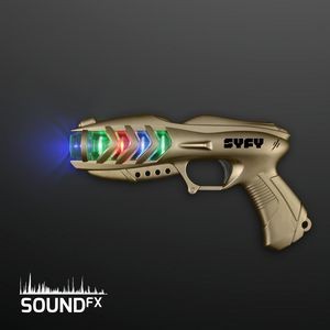 Light Blaster Space Gun, Spinning Toy with Sound - Domestic Print