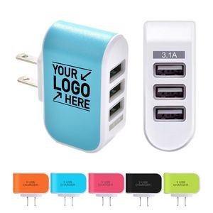 Portable 3-Port USB Fast Charger