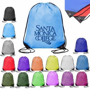 210D Polyester Drawstring Bag - (14in W x 17in H)