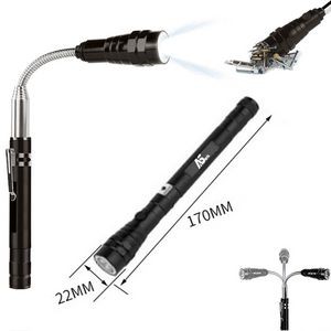 Magnetic Pickup Tool With Telescoping Flashlight
