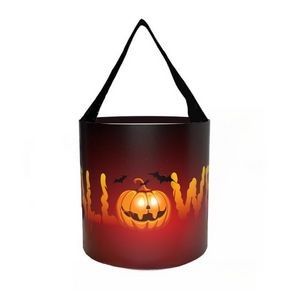 Customizable Pattern Large Halloween Bags Trick or Treat Tote with LED Light
