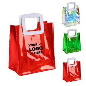 Pvc Tote With Pu Handle