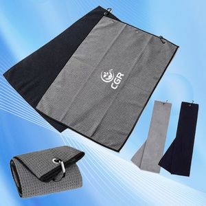 Hooked Trifold Golf Towel