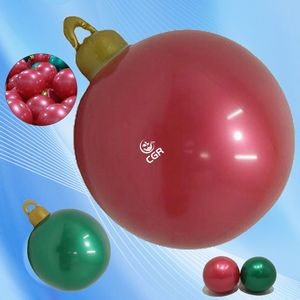 Air-Filled Ornamental Christmas Balloon