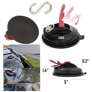 Heavy Duty Car Tie Down Suction Cup w/Securing Hook