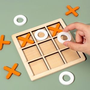 Wooden XO Tic Tac Toe Board Game for Kids