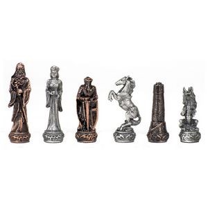 Pewter Fantasy Themed Chess Pieces