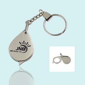 Portable Mini Folding Magnifying Glass Keychain