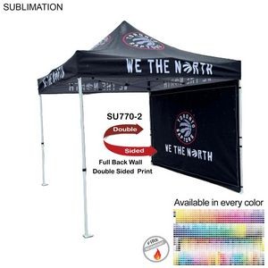 Full Sublimated Back Wall for 10x10 Tent Kit, Double Sided Print