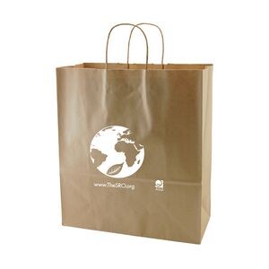 Natural Kraft Shopping Bag (13"x6"x16")