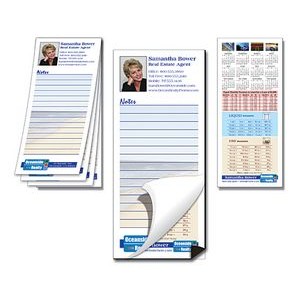 Scratch Pad / Notepad with Magnetic Backer - Custom 25-Sheets (3.5x8)