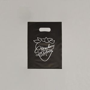 Frosted Black Colored Poly Merchandise Bag/ 2.5 Mil (9"x12")