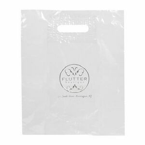 Stock Clear Patch Handle Bag (12" x 15")
