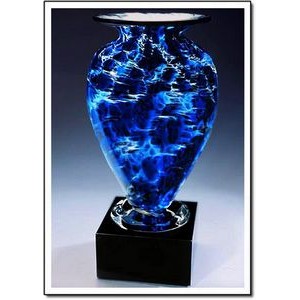 Midnight Tempest Mercury Vase w/o Marble Base (6.5"x12")