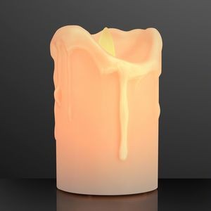 Windproof LED Pillar Candle with Moving Flame