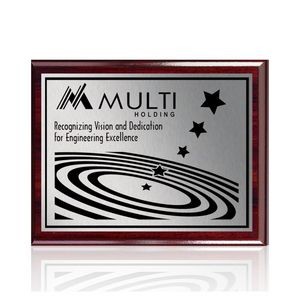 Carson Plaque - Rosewood/Satin Silver 8"x10"