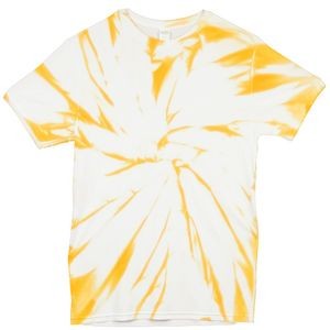 Gold Yellow/White Vortex Graffiti Short Sleeve T-Shirt
