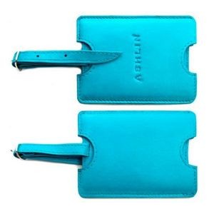 Ashlin® Designer Seattle Teal Blue Bag Security ID Tag