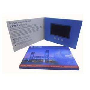 Custom 4.3 Inches Screen A5 Size Full Color Imprint Video Book Or Video Brochure